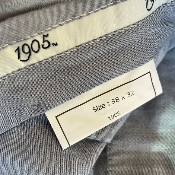 Jos. A. Bank 1905 Pants Men's 38R Blue Wool Blend Flat Front *Read - Picture 3 of 12